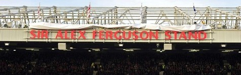 Alex Ferguson foreviget p� Old Trafford