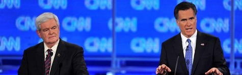 Romney presser Gingrich i afg�rende debat