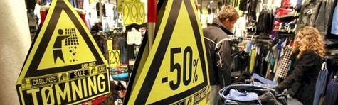 Nedtur for butikscentre 