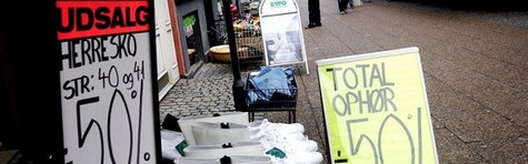 Butiksd�den er stilnet af