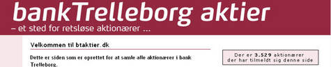 BankTrelleborg er Danmarks st�rste kup
