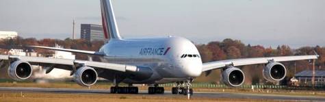 F�rste Airbus A380 fra Paris til New York