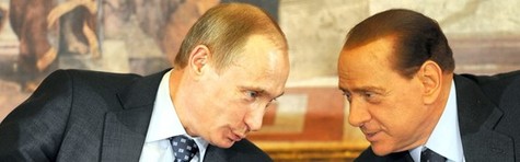 Putin hylder presset Silvio Berlusconi