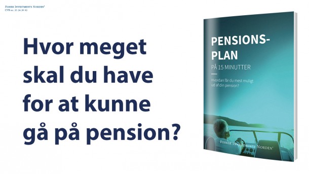 Forestil dig din pension ikke rækker livet ud! 