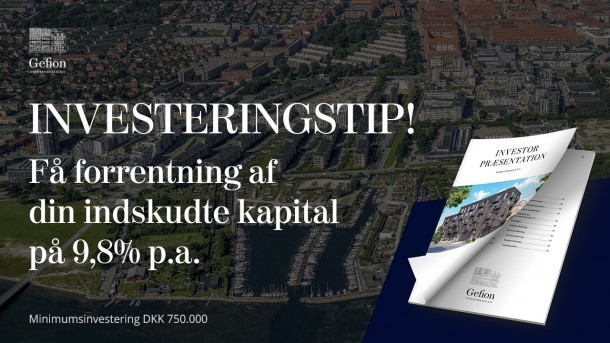 Hermed et godt tip til, hvordan du kan få forrentet din indskudte kapital med 9,8% p.a.