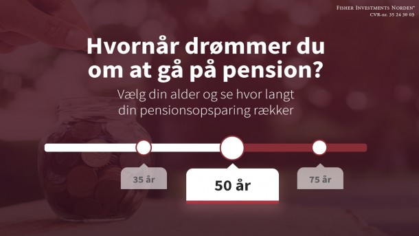 Brug ikke! Hvornår drømmer du om at gå på pension?
