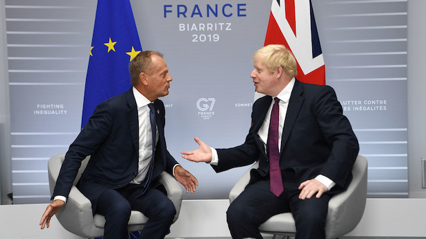 Boris Johnson til Tusk: Brexit-aftalens bagstop er antidemokratisk