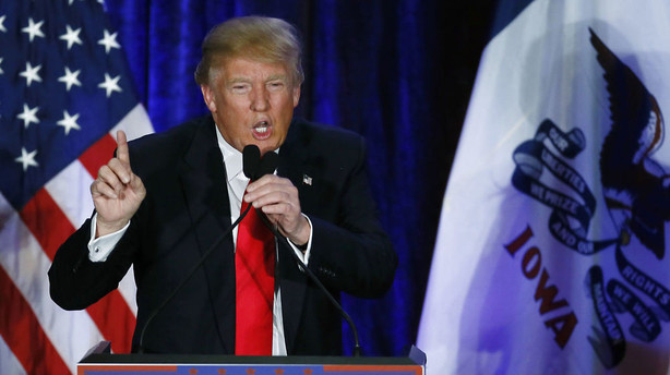 Trump: Jeg er beæret over at blive nummer to i Iowa
