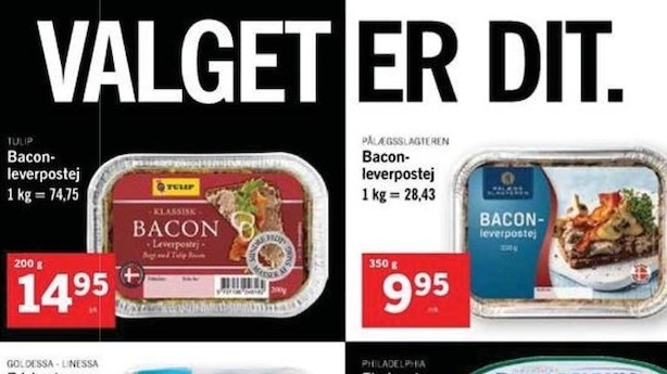 Retten slår fast: Det var ulovligt da Lidl sammenlignede sin egen leverpostej med Tulips