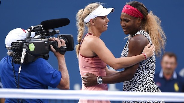 Serena Williams var for nervøs til at se Wozniackis triumf