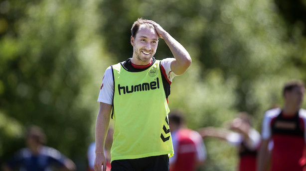Christian Eriksen er blevet far og er tilbage i lejren