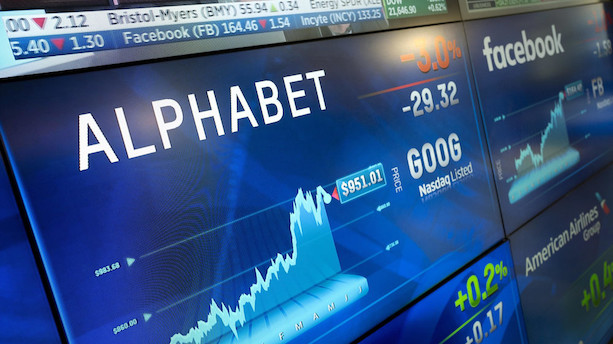 Aktier: Wall Street stiger for femte dag i træk, Google-moder taget til nåde