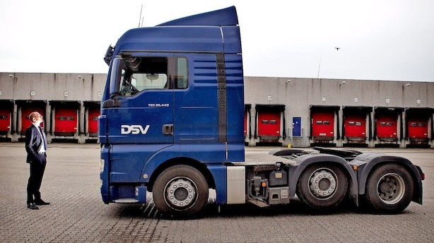 Aktier/middag: DSV halter efter i forsigtigt marked