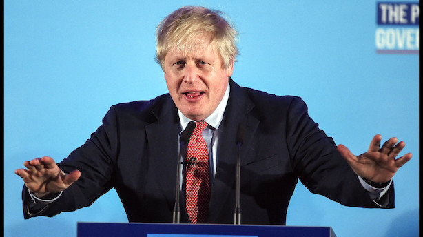 Konservativ storsejr styrker danske renter og det britiske pund