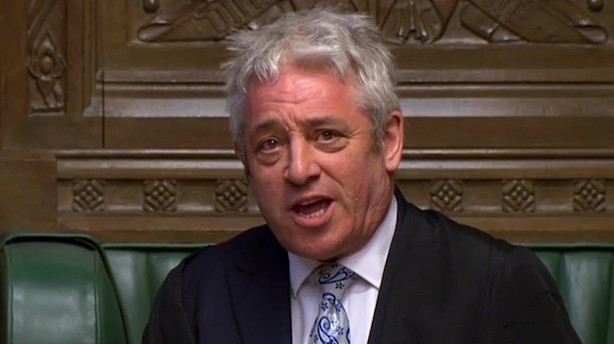John Bercow overvejer at blokere ny afstemning om Mays brexit-aftale