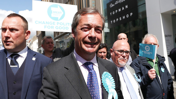 Nigel Farage i flotteste fremgang ved EU-parlamentsvalg