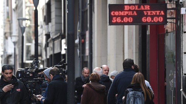 Argentina: Pesoen fortsætter nedad onsdag