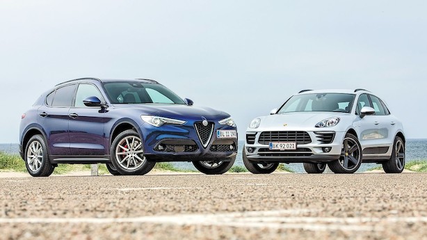 SUV-topmøde: Smuk italiener vs. effektiv Porsche