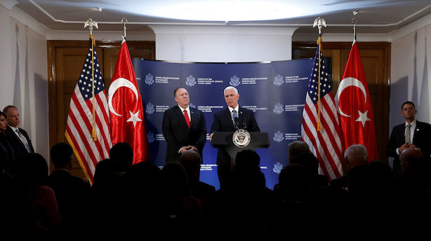 USA's vicepræsident: Tyrkiet siger ja til våbenhvile i Syrien