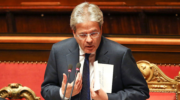 Italiens premierminister får opbakning