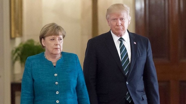 Merkel i USA: Tyskland skal leve op til Natos budgetmål