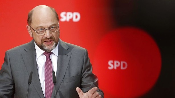 Den tyske oppositionsleder Martin Schulz ser gerne nyvalg