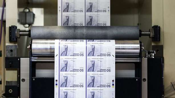 Valuta: Kronen er blevet pumpet over for euro
