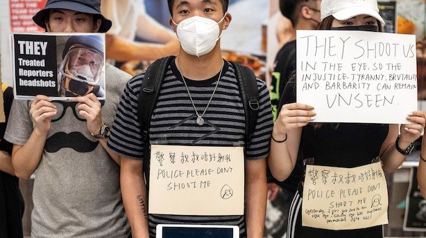 Aktiestatus i USA: Uro i Hongkong og handelsfrygt rammer aktierne