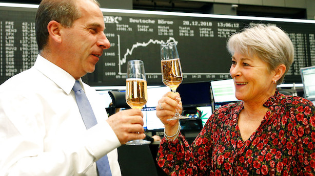 Aktier: Højt humør på årets sidste handelsdag i Europa