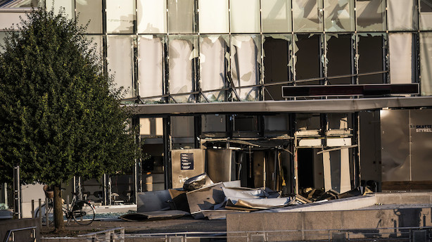 Politiet sigter to for eksplosion ved Skattestyrelsen