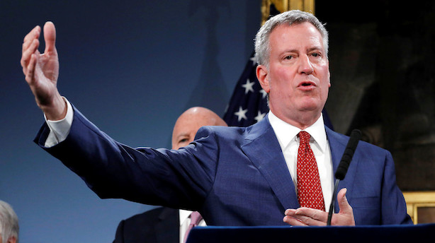 New Yorks borgmester vil udfordre Donald Trump i 2020