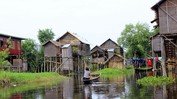 Asiens Venedig er bygget af bambus